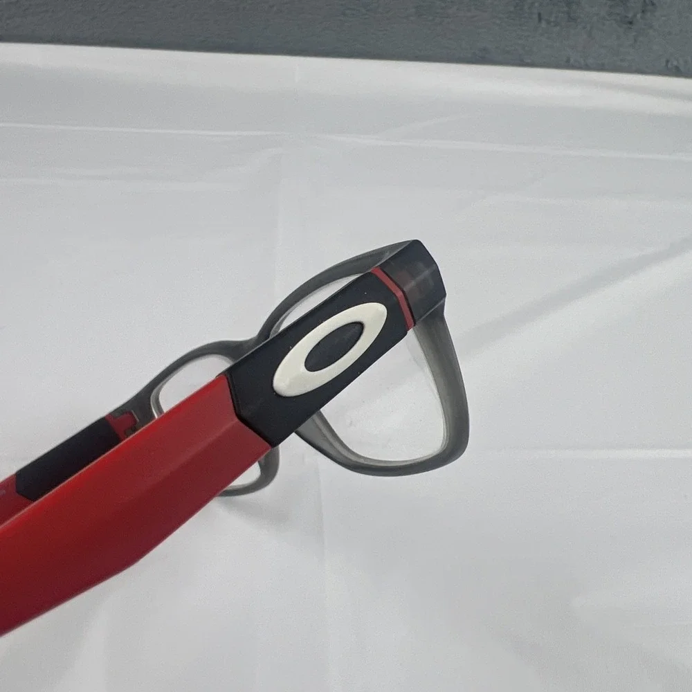 Oakley OY8007 0250 Field Day Youth Glasses Satin Grey Smoke Red 50-15-128 #2